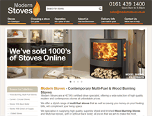 Tablet Screenshot of modernstoves.co.uk